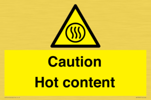 Caution Hot content